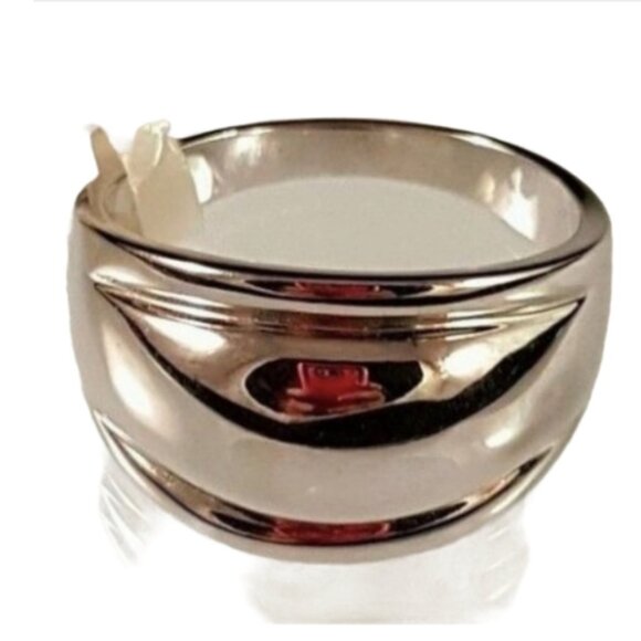 Silver Bohemian band ring size 4 Wide - Picture 7 of 7